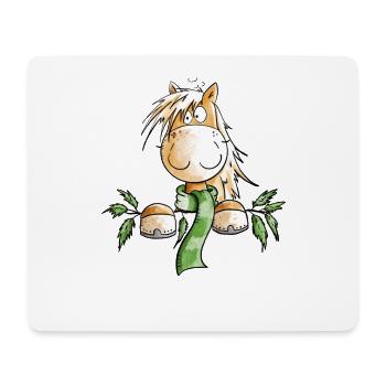 Winter Horse I Horse Motif Fun - Mouse Pad (horizontal) - white - Front