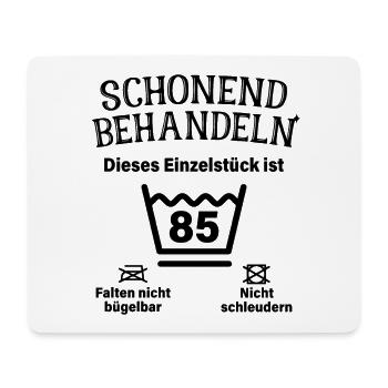 Schonend Behandeln 85. Geburtstag Einzelstück 85 - Mousepad (Querformat) - Weiß - Vorne