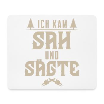 Holzfäller - Mousepad (Querformat) - Weiß - Vorne