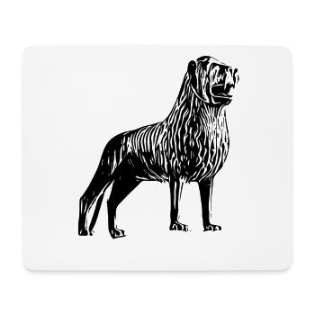 Löwe von Braunschweig - Mousepad (Querformat) - Weiß - Vorne