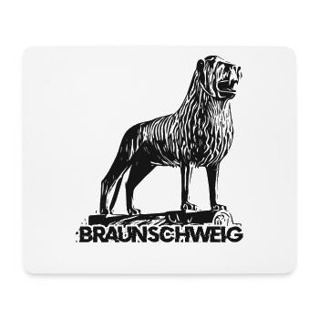 Braunschweig Löwe - Mousepad (Querformat) - Weiß - Vorne