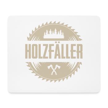 Holzfäller - Mousepad (Querformat) - Weiß - Vorne