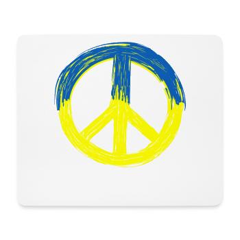 Peace for Ukraine - Mouse Pad (horizontal) - white - Front