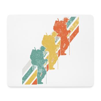 Wandern Wanderer - Mousepad (Querformat) - Weiß - Vorne