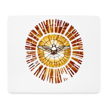 Colombe de la Paix Vintage - Tapis de souris (format paysage) - blanc - Devant