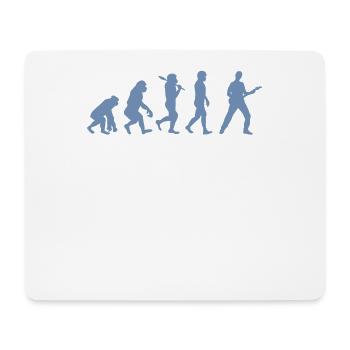 Evolution Gitarre Bassist - Mousepad (Querformat) - Weiß - Vorne