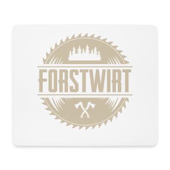Forstwirt - Mousepad (Querformat) - Weiß - Vorne