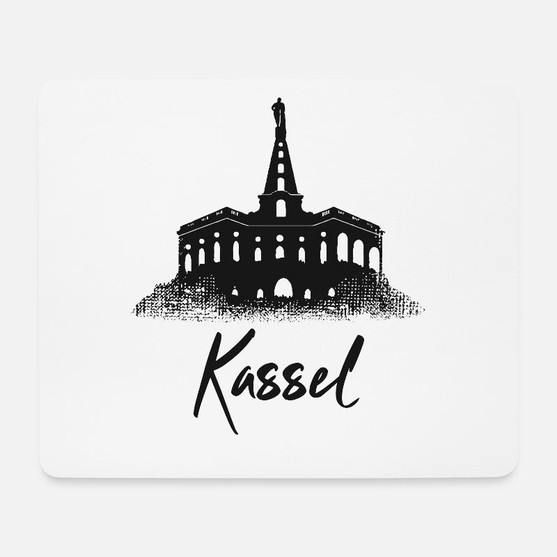 Herkules Kassel - Mousepad (Querformat) - Weiß