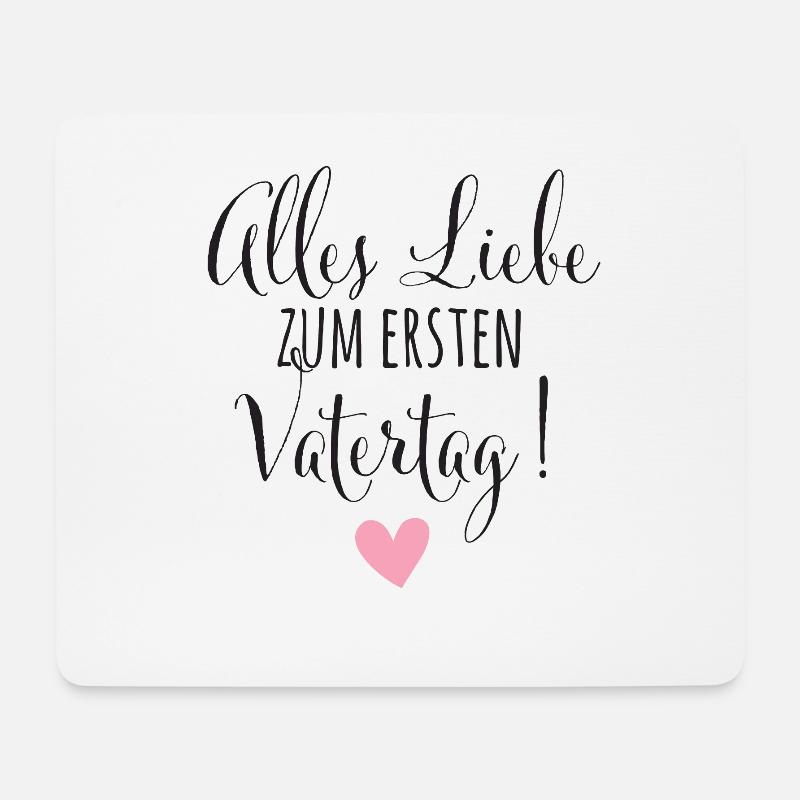 1. Vatertag Papa Vater Baby Geschenk Babysprüche - Mousepad (Querformat) - Weiß