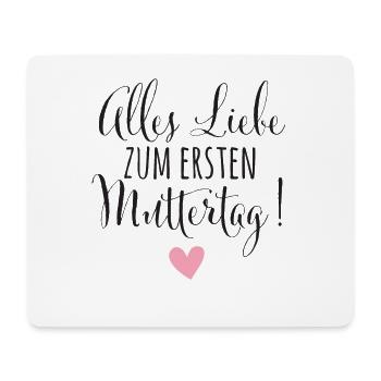 Erster Muttertag Geschenk Mama Baby Geburt - Mousepad (Querformat) - Weiß - Vorne