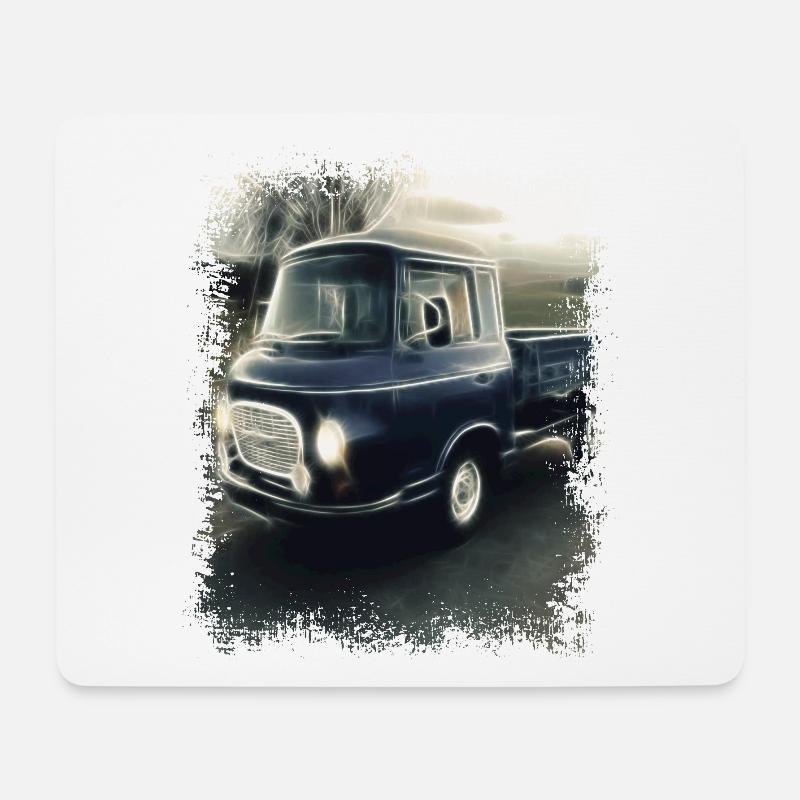 Barkas Pritsche - Mousepad (Querformat) - Weiß