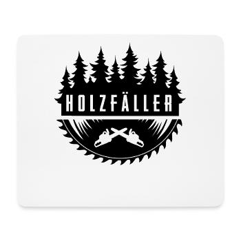 Holzfäller - Mousepad (Querformat) - Weiß - Vorne