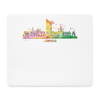 Leipzig Skyline Coloré Leipzig Uniriese - Tapis de souris (format paysage) - blanc - Devant