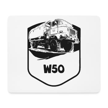 W50 - Armoiries - Tapis de souris (format paysage) - blanc - Devant