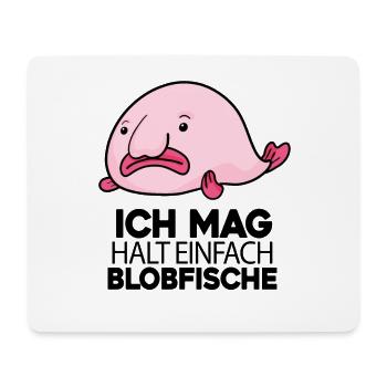 Blobfisch Fisch Fische - Mousepad (Querformat) - Weiß - Vorne
