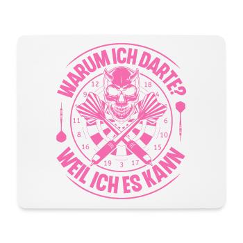 Dartspielerin Dart Darts Darten - Mousepad (Querformat) - Weiß - Vorne