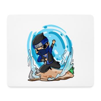 Motif Ninja pour enfants - Tapis de souris (format paysage) - blanc - Devant