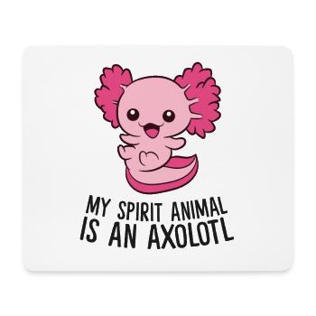 My Spirit Animal Is An Axolotl - Mouse Pad (horizontal) - white - Front