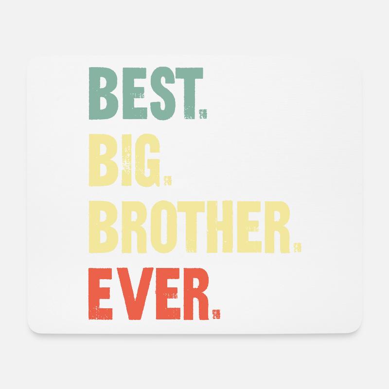 Der beste Big Brother aller Zeiten! Bester Big Brother aller Zeiten - Mousepad (Querformat) - Weiß