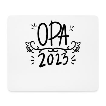 Opa 2023 - Opa werden - Bald Opa - Mousepad (Querformat) - Weiß - Vorne