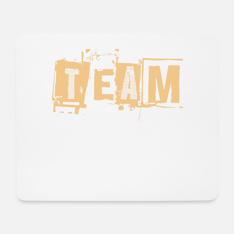 Team - Mousepad (Querformat) - Weiß