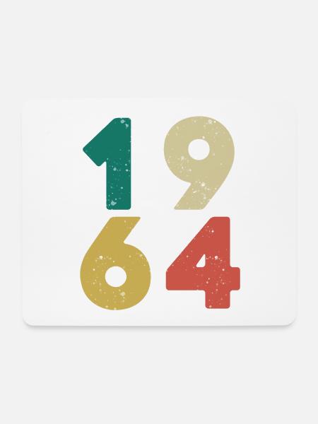 1964 - Jahrgang 1964 Retro Vintage - Mousepad (Querformat) - Weiß