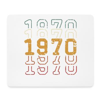 1970 - Mousepad (Querformat) - Weiß - Vorne