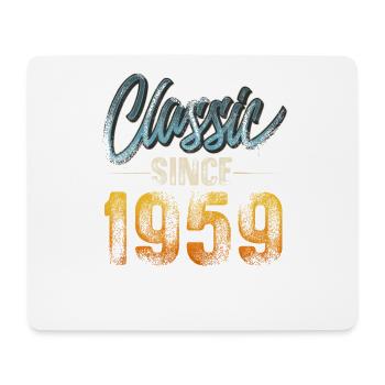 1959 Geburtsjahr Geburtstag Baujahr Vintage - Mousepad (Querformat) - Weiß - Vorne
