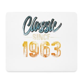 1963 Year of birth Birthday Year of construction Vintage - Mouse Pad (horizontal) - white - Front