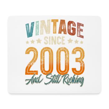 2003 Geburtsjahr Geburtstag Baujahr Vintage - Mousepad (Querformat) - Weiß - Vorne