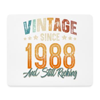 1988 Geburtsjahr Geburtstag Baujahr Vintage - Mousepad (Querformat) - Weiß - Vorne