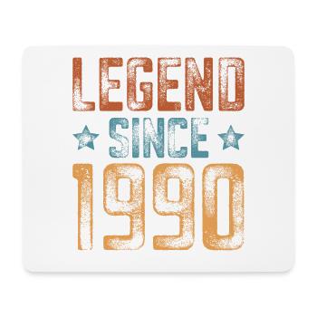 1990 Geboren Geburtsjahr Geburtstag - Mousepad (Querformat) - Weiß - Vorne