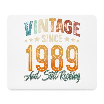 1989 Year of birth Birthday Year of construction Vintage - Mouse Pad (horizontal) - white - Front