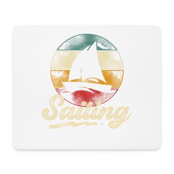 Segeln Segler Segelboot - Mousepad (Querformat) - Weiß - Vorne