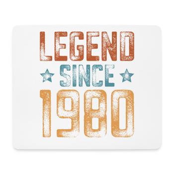 1980 Born Year of birth Birthday - Mouse Pad (horizontal) - white - Front