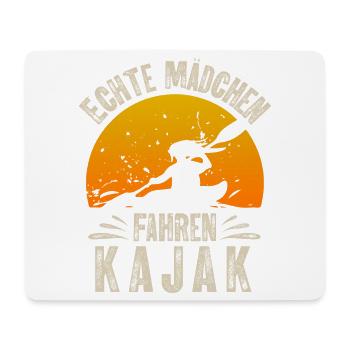 Kajak Kajakfahrerin - Mousepad (Querformat) - Weiß - Vorne