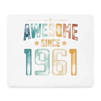 1961 Born Birthday Year of birth - Mouse Pad (horizontal) - white - Front