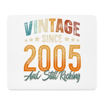 2005 Year of birth Birthday Year of construction Vintage - Mouse Pad (horizontal) - white - Front