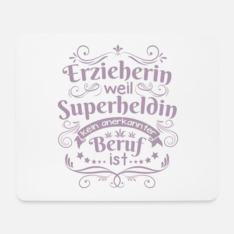 Erzieherin geschenkideen - Mousepad (Querformat) - Weiß