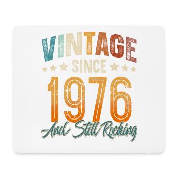 1976 Geburtsjahr Geburtstag Baujahr Vintage - Mousepad (Querformat) - Weiß - Vorne