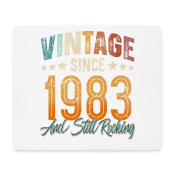 1983 Year of birth Birthday Year of construction Vintage - Mouse Pad (horizontal) - white - Front