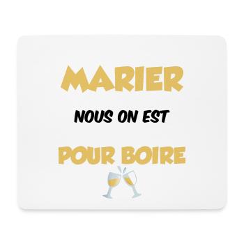 Humour EVG Cadeau Futur Marié Garçon Mariage Team - Tapis de souris (format paysage) - blanc - Devant