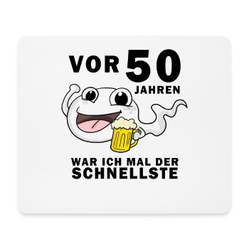 50 Jahre - 50. Geburtstag lustig Sperma - Mousepad (Querformat) - Weiß - Vorne