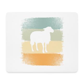 Schaf - Mousepad (Querformat) - Weiß - Vorne