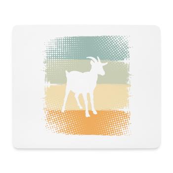 Ziege - Mousepad (Querformat) - Weiß - Vorne