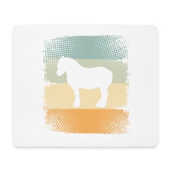 Pferd - Mousepad (Querformat) - Weiß - Vorne