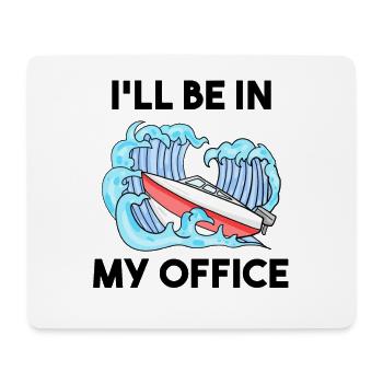 Boat Captain Motorboat Boat License - Mouse Pad (horizontal) - white - Front