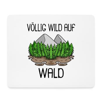 Wald Reise Wandern - Mousepad (Querformat) - Weiß - Vorne