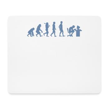Evolution of Gamer Zocker Nerd Geek Progamer - Mousepad (Querformat) - Weiß - Vorne