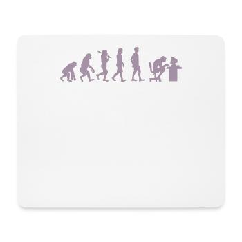 Evolution of Gamer Zocker Nerd Geek Progamer - Mousepad (Querformat) - Weiß - Vorne